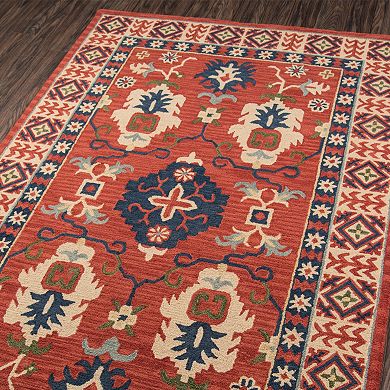 Momeni Tangier Coby Framed Floral Wool Rug