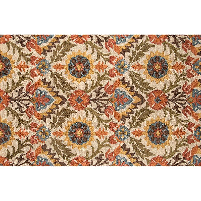 Momeni Tangier Adabella Floral Wool Rug, Gold, 2X3 Ft