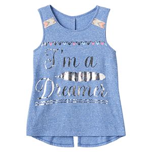 Girls 7-16 Ransom Girl Split-Back Graphic Tank Top