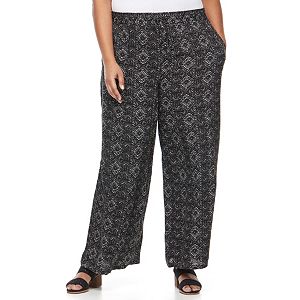 Plus Size French Laundry Printed Palazzo Pants