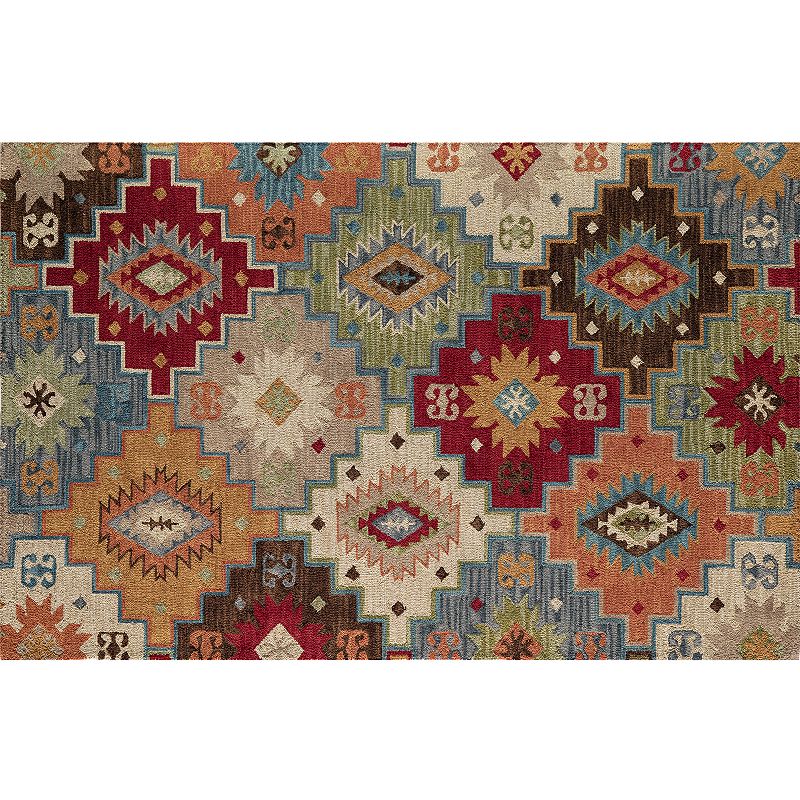 Momeni Tangier Calista Medallion Wool Rug, Multi, 3.5X5.5 Ft