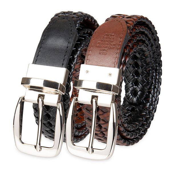 Men's Croft & Barrow® Reversible Braided Belt
