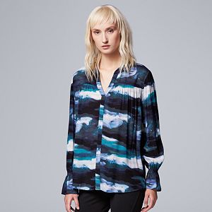 Women's Simply Vera Vera Wang Abstract Peasant Top