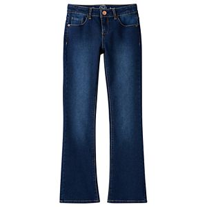 Girls Plus Size SO® Perfectly Soft Embroidered Denim Bootcut Jeans