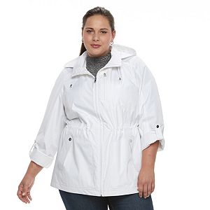 Plus Size Croft & Barrow¨ Hooded Roll-Tab Anorak Jacket