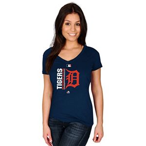 Women's Majestic Detroit Tigers AC Team Icon Tee