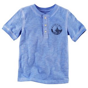 Toddler Boy Carter's Chest Graphic Henley Tee