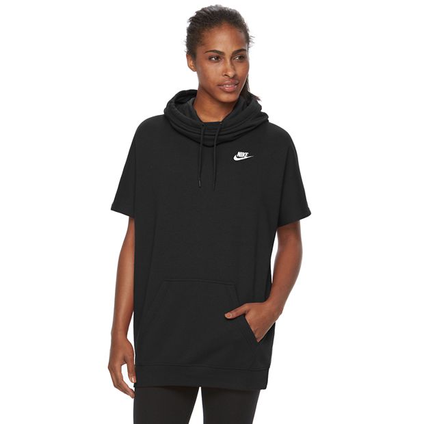 Women's Short-Sleeve Fleece Hoodie