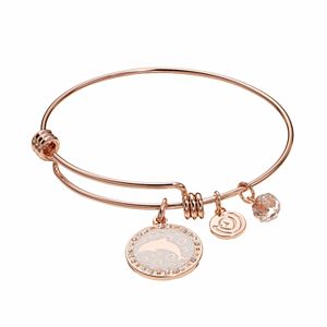 love this life Dolphin Charm Bangle Bracelet