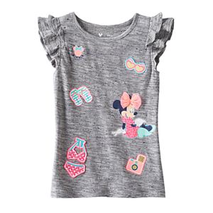 Disney's Minnie Mouse Girls 4-7 Applique Flutter Tee by Jumping Beans®