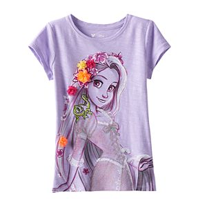 Disney's Tangled Girls 4-7 Rapunzel Flower Applique Tee by Jumping Beans®
