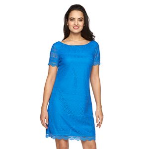 Women's Suite 7 Crochet Shift Dress