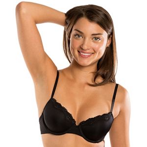 Juniors' Candie's® Bra: Lace-Trim Micro Push-Up Demi Bra