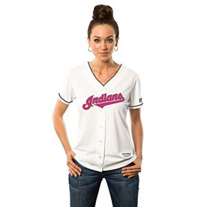 Women's Majestic Cleveland Indians Mother's Day Replica Jersey