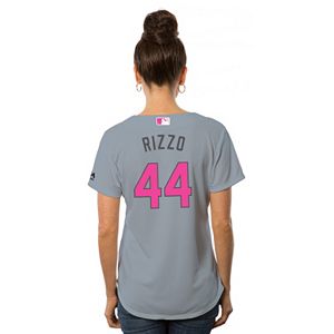 Women's Majestic Chicago Cubs Anthony Rizzo Mother's Day Replica Jersey