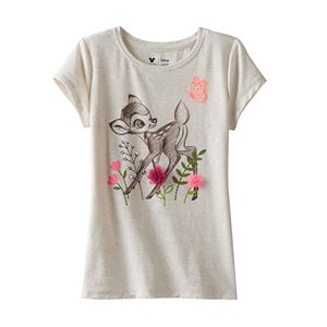 Disney's Bambi Girls 4-7 Flower Applique Tee by Jumping Beans®