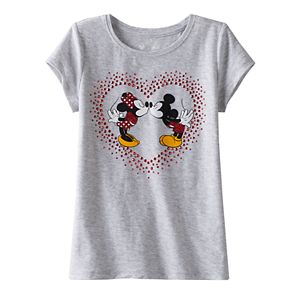 Disney's Mickey & Minnie Mouse Girls 4-7 Rhinestone Tee by Jumping Beans®