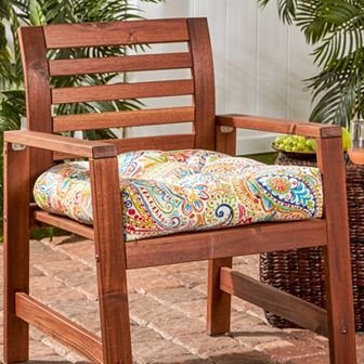 Greendale Home Fashions Polyester 20 in Outdoor Chair Cushion