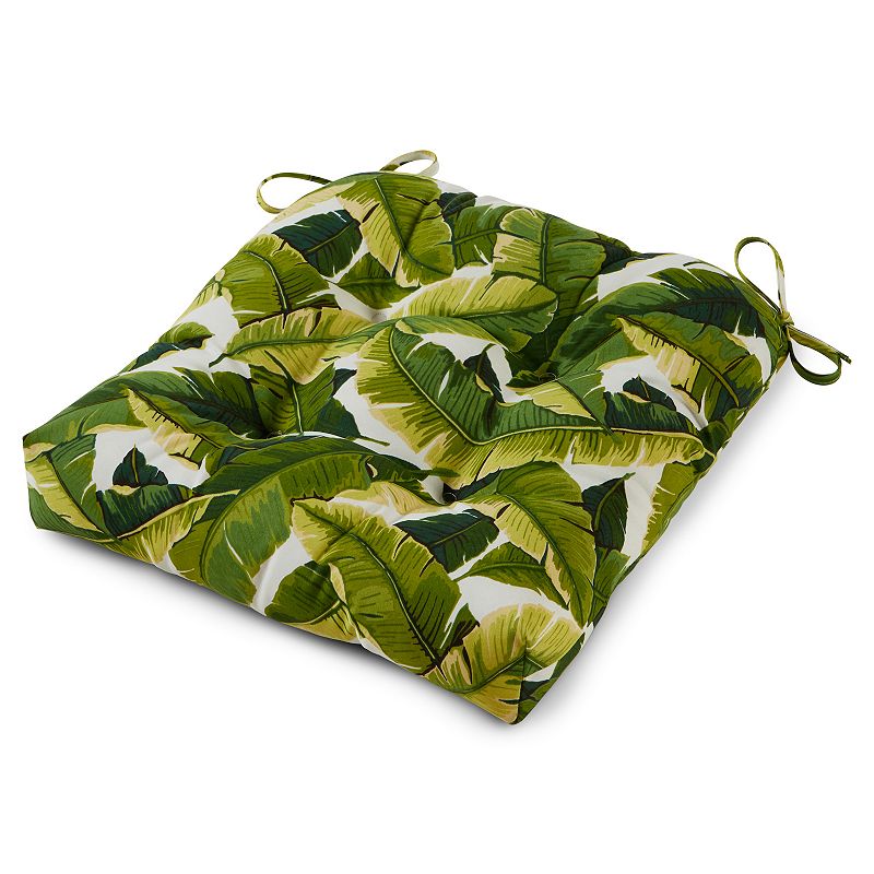 Greendale Home Fashions 20-in. Outdoor Chair Cushion, Palm White