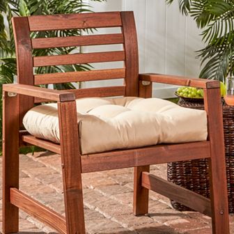 Greendale Home Fashions Polyester 20 in Outdoor Chair Cushion