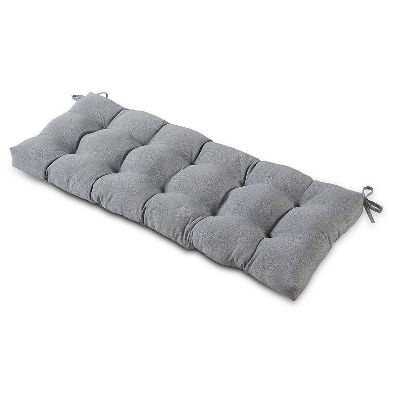 Greendale Home Fashions 51-in. Outdoor Bench Cushion, Light Grey, 52X18