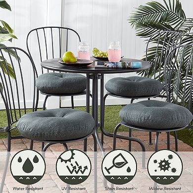 Greendale Home Fashions 2-pack 15-in. Round Outdoor Bistro Chair Cushion