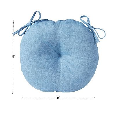 Greendale Home Fashions 2-pack 15-in. Round Outdoor Bistro Chair Cushion