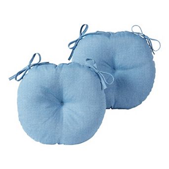 Greendale Home Fashions 2-pack 15 in Round Outdoor Bistro Chair Cushion