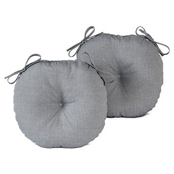 Greendale Home Fashions 2-pack 15 in Round Outdoor Bistro Chair Cushion