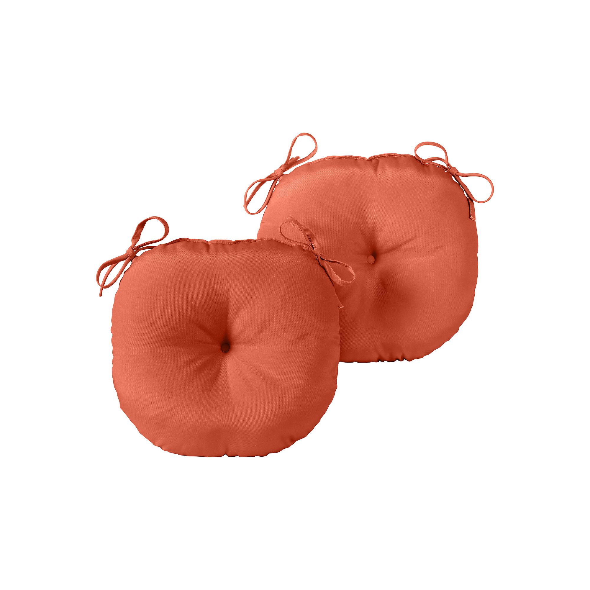 Greendale Home Fashions 2-pack 15-in. Round Outdoor Bistro Chair Cushion, R