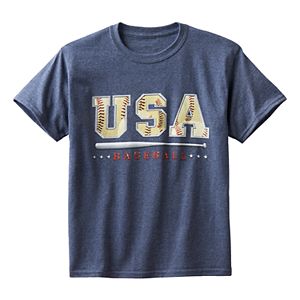 Boys 8-20 USA Baseball Tee