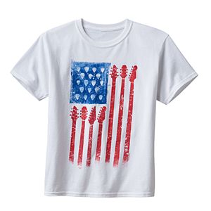 Boys 8-20 Guitar Flag Tee