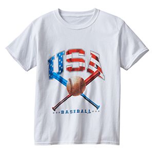 Boys USA Baseball Bats Tee