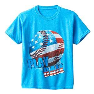 Boys 8-20 American Baseball Tee