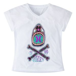 Girls 7-16 Hurley Shark Skull Tee