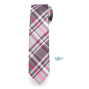 Men's Apt. 9® Patterned Skinny Tie with Pin