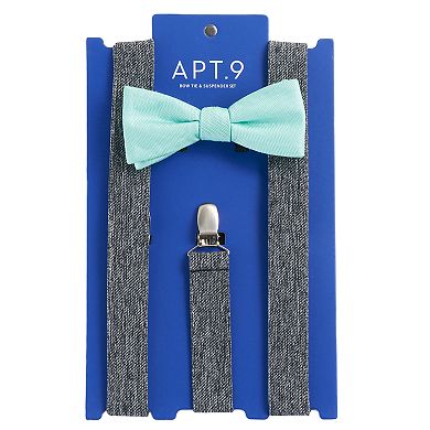 Men's Apt. 9® Pre-Tied Bow Tie & Suspenders Set