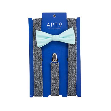 Men's Apt. 9® Pre-Tied Bow Tie & Suspenders Set