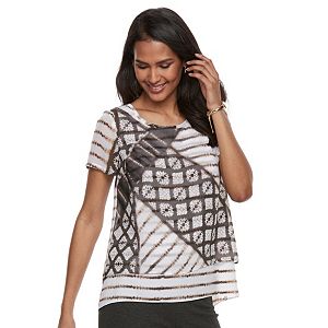 Women's Dana Buchman Chiffon Popover Top