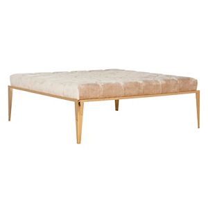 Safavieh Couture Velvet Tufted Coffee Table Ottoman