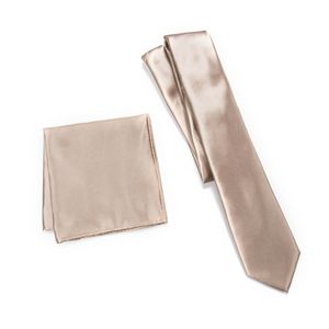 Men's Apt. 9® Solid Skinny Tie & Solid Pocket Square Set