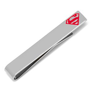 DC Comics Superman Shield Silver Tie Bar
