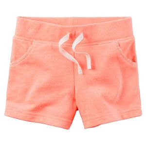 Girls 4-8 Carter's Solid French Terry Shorts