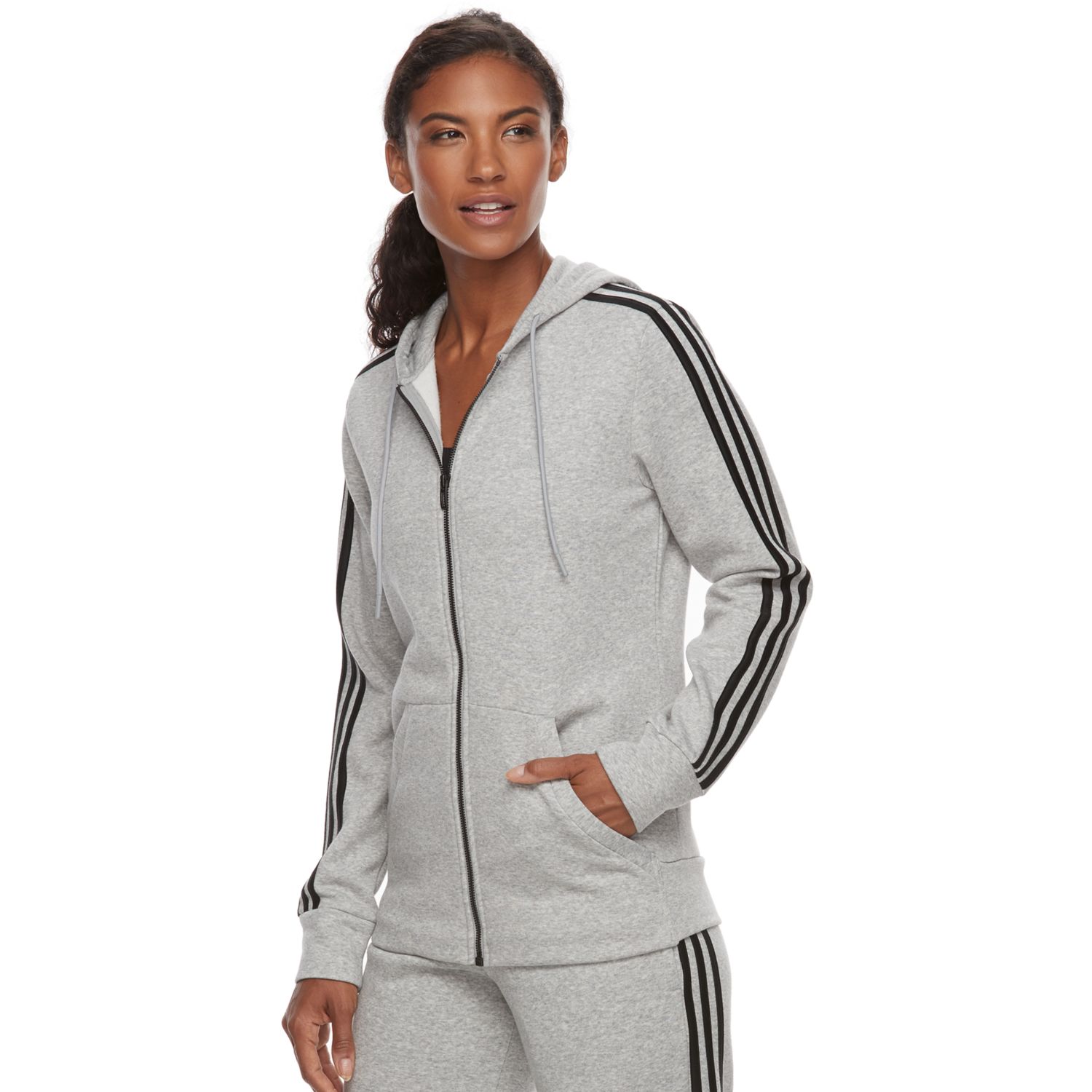 adidas zip up womens