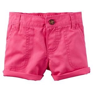Baby Girl Carter's Cuffed Twill Shorts