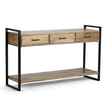 Simpli Home Riverside Rustic Console Table