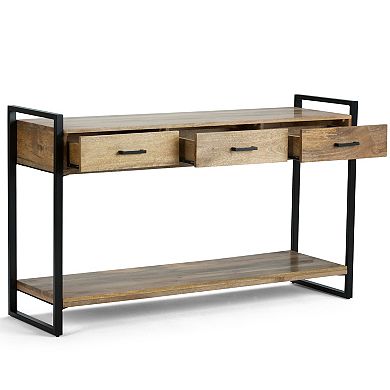 Simpli Home Riverside Rustic Console Table