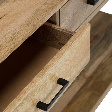 Simpli Home Riverside Rustic Console Table