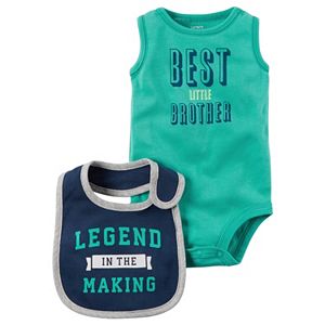 Baby Boy Carter's Graphic Bodysuit & Graphic Bib Set