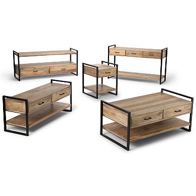 Simpli Home Riverside Rustic TV Stand